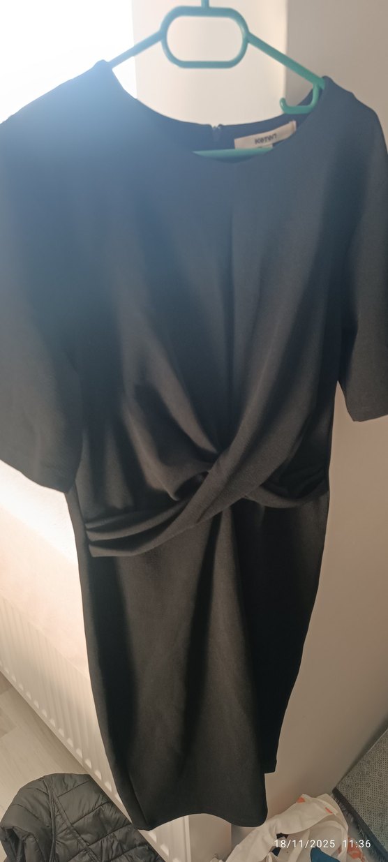 koton siyah elbise - Görsel 4