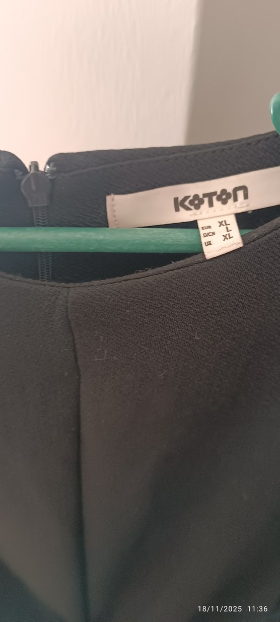 koton siyah elbise - Görsel 3