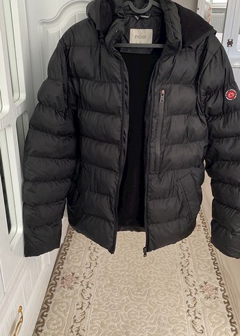 Siyah Erkek Midi Streetwear Mont