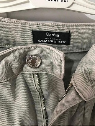 xs Beden turkuaz Renk Bershka Boyfriend Pantalon