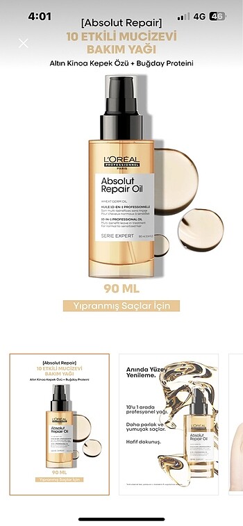 Loreal absolut repair oil