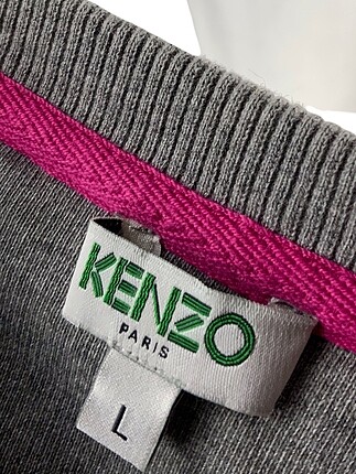l Beden gri Renk İşlemeli uzun Sweatshirt