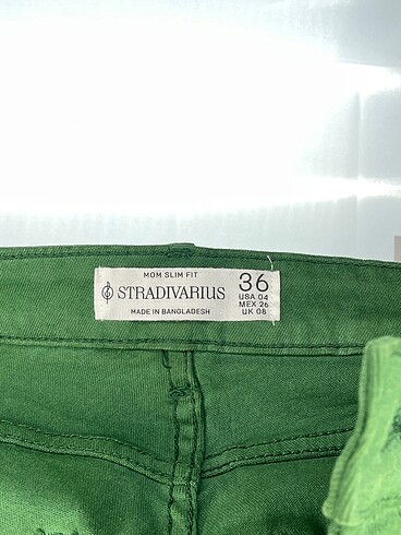 36 Beden yeşil Renk Stradivarius Jean / Kot %70 İndirimli.