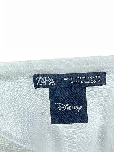 m Beden beyaz Renk Zara T-shirt %70 İndirimli.