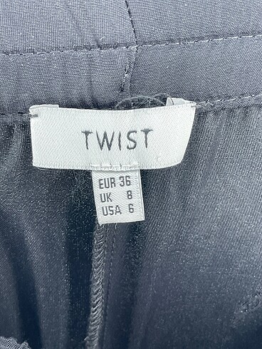 36 Beden siyah Renk Twist Kumaş Pantolon p İndirimli.