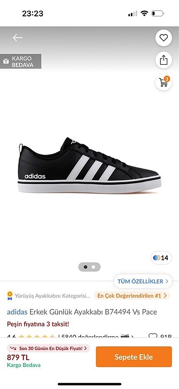 ORJİNAL Adidas spor ayakkabı