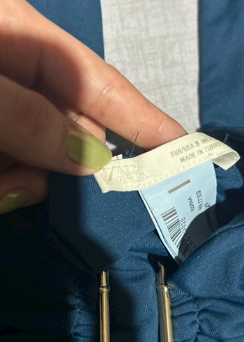 Lacivert Drapeli Kadın Mayo - Görsel 2