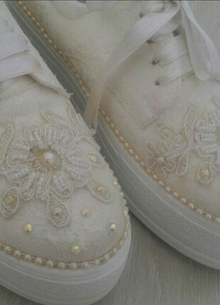 40 Beden beyaz Renk Gelinlik ayakkabısı