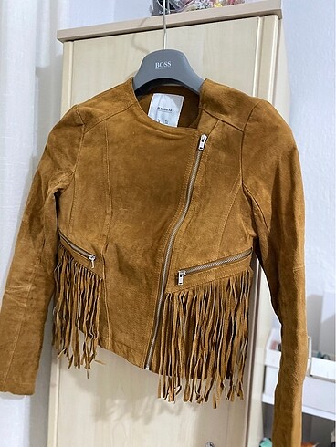 BERSHKA süet deri ceket