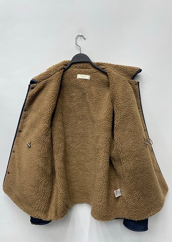 Kore Orijinal Teddy Yün Polarlı Yakalı Kışlık Kapitone Mont - Görsel 2