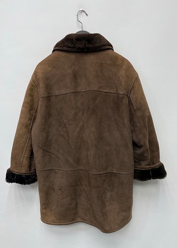 Kahverengi Hakiki Kürk Erkek Kaban M/L - Görsel 4