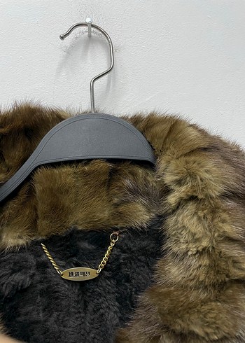 Jindo Orijinal Kore Hakiki Vizon Kürk Kaban - Görsel 10