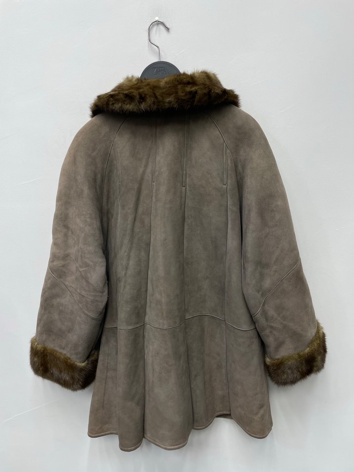 Jindo Orijinal Kore Hakiki Vizon Kürk Kaban - Görsel 2