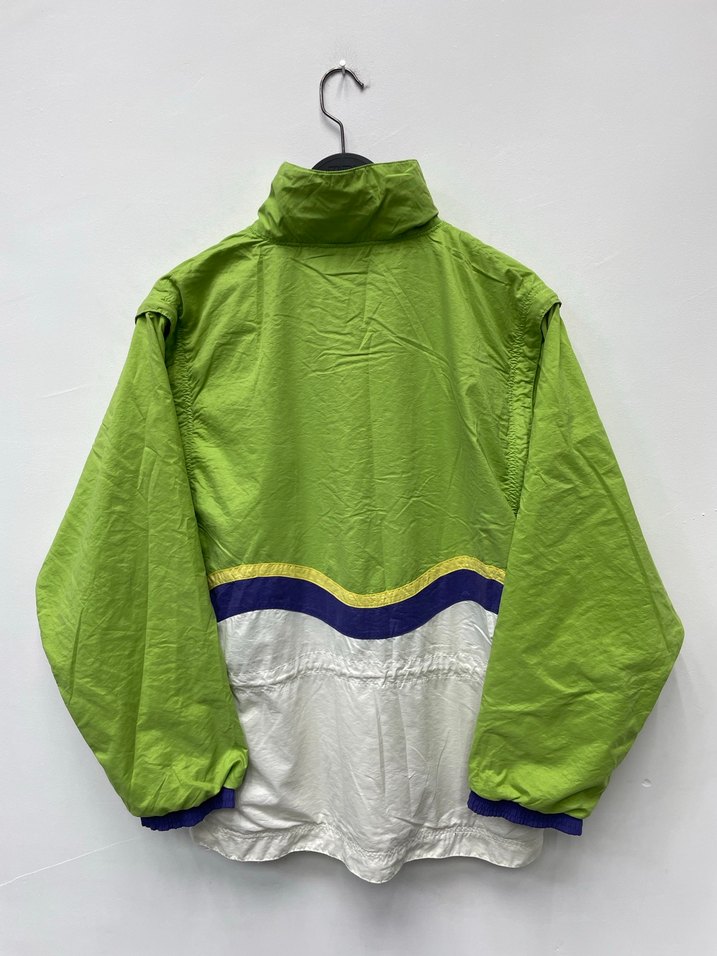 Erkek Yeşil Fermuarlı Rüzgarlık Kar Kayak İçin Uygun - Görsel 4