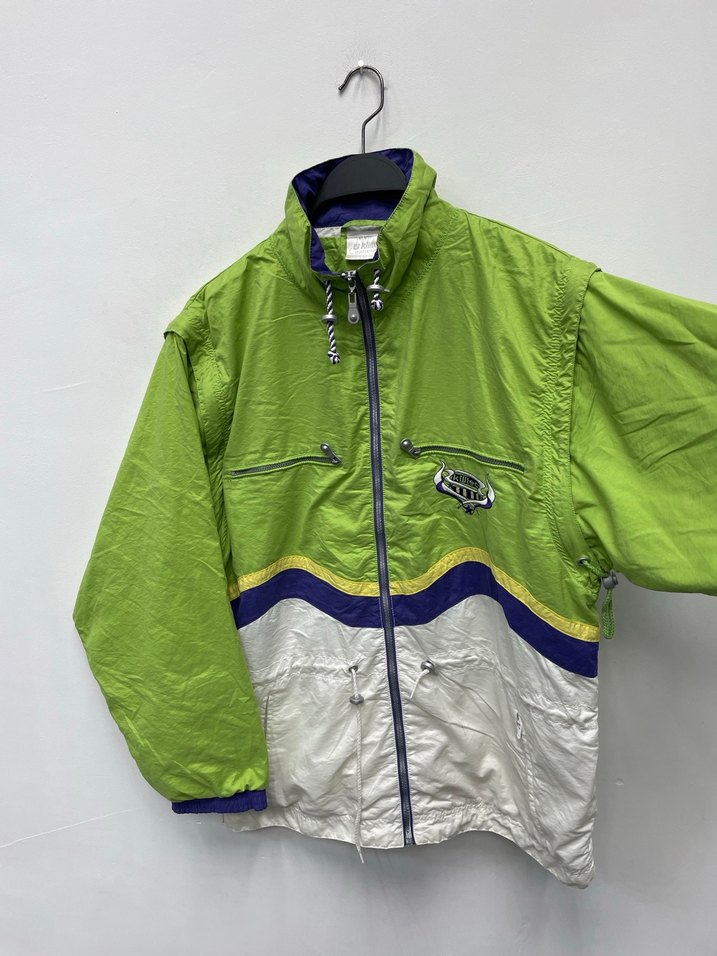 Erkek Yeşil Fermuarlı Rüzgarlık Kar Kayak İçin Uygun - Görsel 2