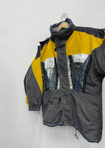 Gri Sarı Erkek Çocuk Kayak Montu - Görsel 2