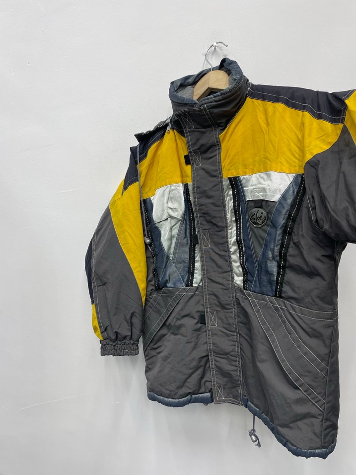 Gri Sarı Erkek Çocuk Kayak Montu - Görsel 2