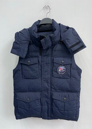 İntercrew Outdoor Kore Kapüşonlu Erkek Lacivert Yelek - Görsel 2