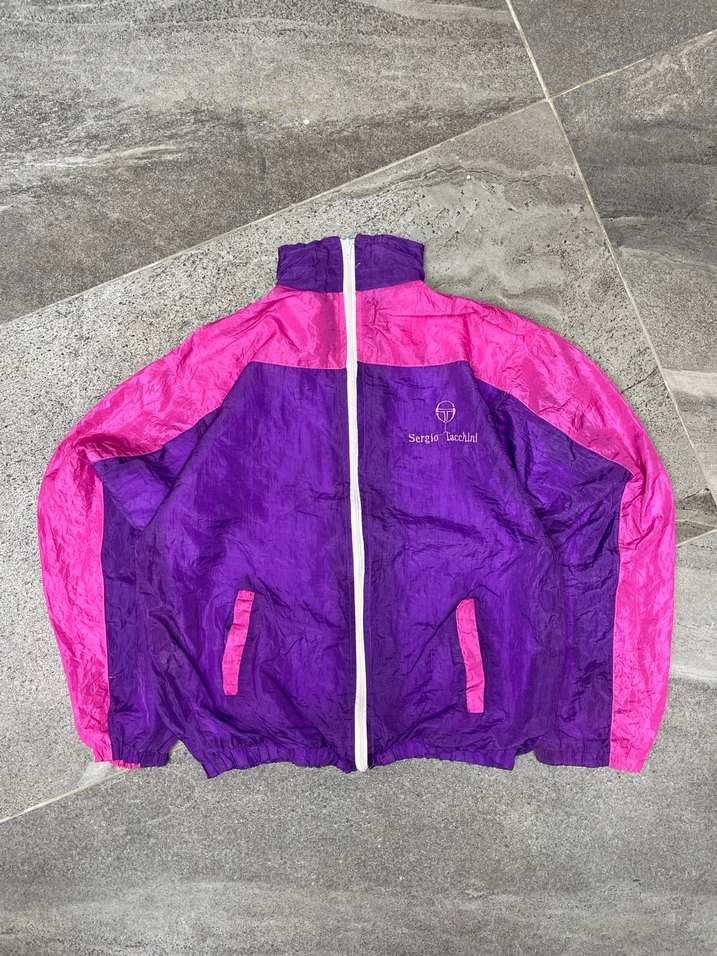 Mor ve Pembe Parlak Kadın Spor Ceket - Görsel 4