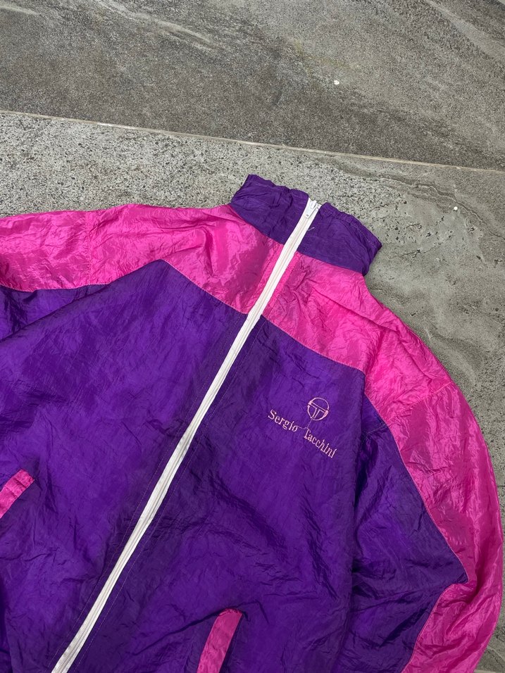 Mor ve Pembe Parlak Kadın Spor Ceket - Görsel 5