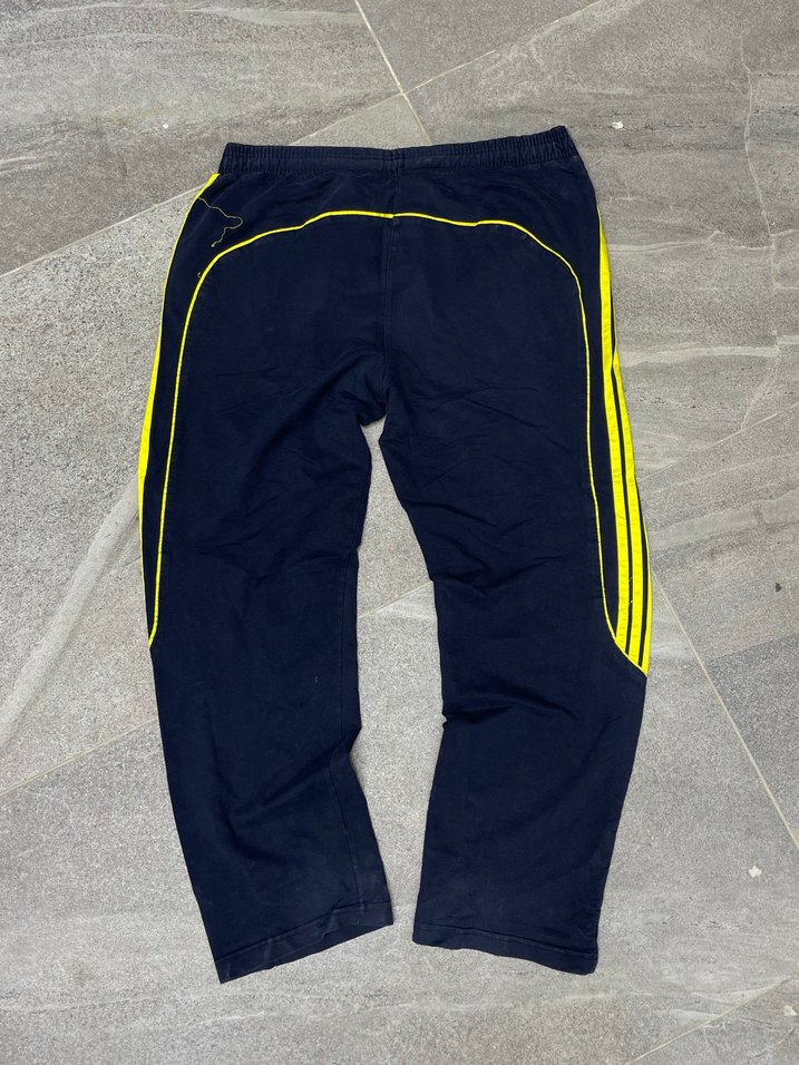 Sarı Lacivert Fenerium Erkek Eşofman Altı Baggy - Görsel 3