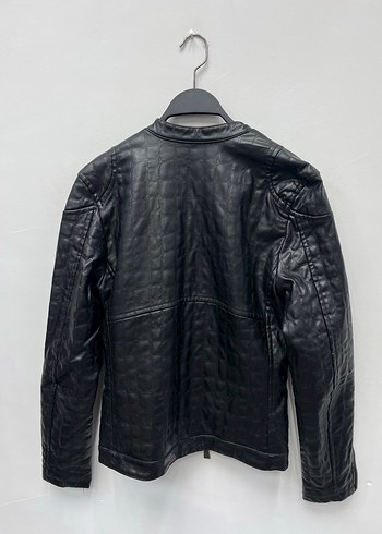 Kadın Siyah Hakiki Deri Biker Ceket - Görsel 3