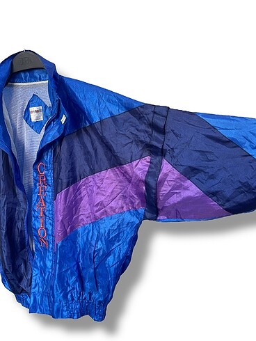 l Beden Vintage Oversize Yağmurluk Eşofman Üstü m/l