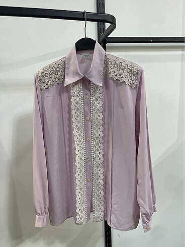 Vintage Oversize Desenli Yazlık Gömlek