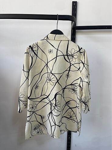 American Vintage Vintage Oversize Desenli Yazlık Gömlek