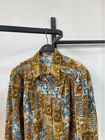 American Vintage Vintage Oversize Desenli Yazlık Gömlek