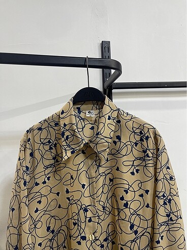 Vintage Love Vintage Oversize Desenli Yazlık Gömlek