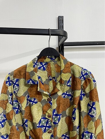 Vintage Love Vintage Oversize Desenli Yazlık Gömlek