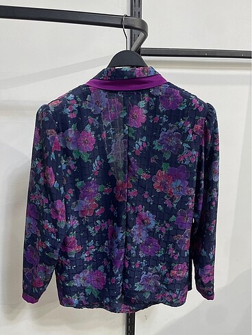 Vintage Love Vintage Oversize Desenli Yazlık Gömlek