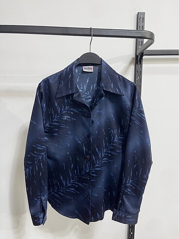 Vintage Oversize Desenli Yazlık Gömlek