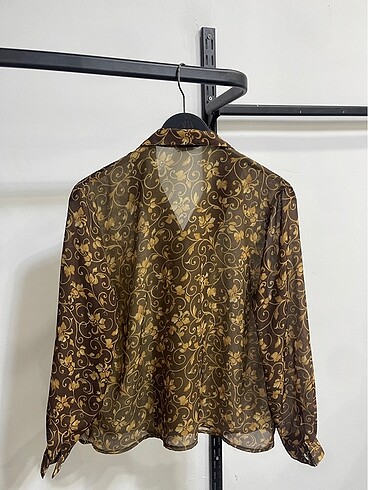 Vintage Love Vintage Oversize Desenli Yazlık Gömlek