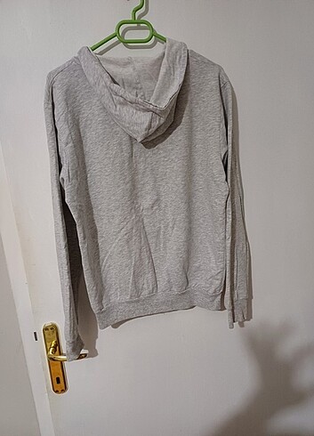 xl Beden gri Renk Fermuarli sweatshirt