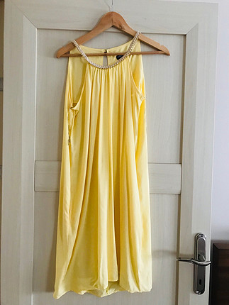Sarı yazlık elbise
