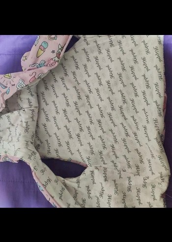 Kız Çocuk Pembe Kapüşonlu Baskılı Yelek - Görsel 2