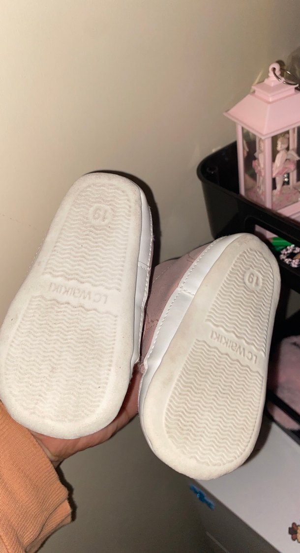 Kız Çocuk Pembe Cırtlı Spor Ayakkabı - Görsel 3