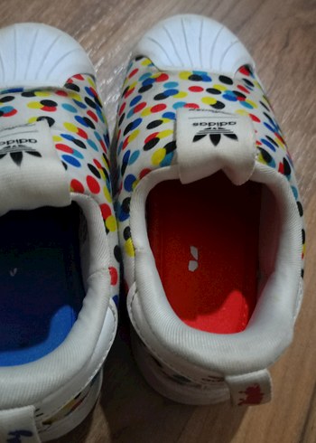 25 Beden Renkli Baskılı Çocuk Spor Ayakkabı
