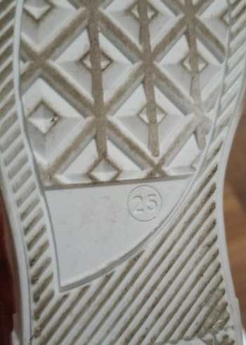 25 Beden beyaz Renk Kız Çocuk Beyaz Cırt Cırtlı Sneakers