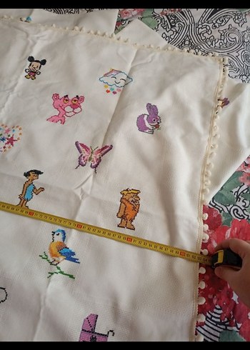 Nakışlı Çok Renkli Çocuk Battaniyesi - Görsel 3