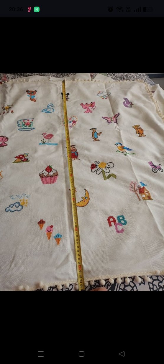 Nakışlı Çok Renkli Çocuk Battaniyesi - Görsel 2