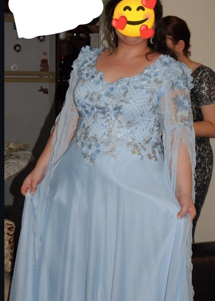 Büyük beden nişanlık abiye - Görsel 2