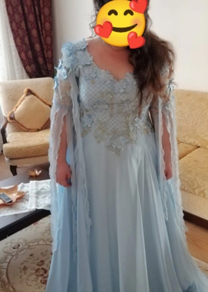 Büyük beden nişanlık abiye - Görsel 4