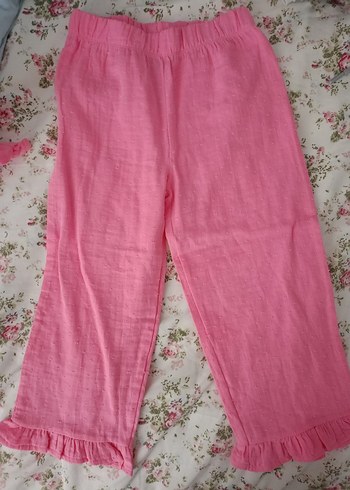 Pembe Fırfırlı Kolsuz Bebek Kıyafet Seti - Görsel 4