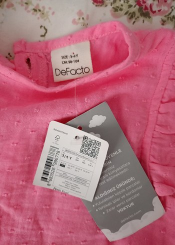 Pembe Fırfırlı Kolsuz Bebek Kıyafet Seti - Görsel 2