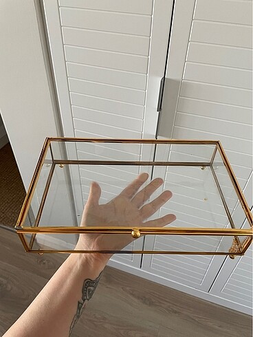 Zara Home Gold Söz Nişan Cam Kutu