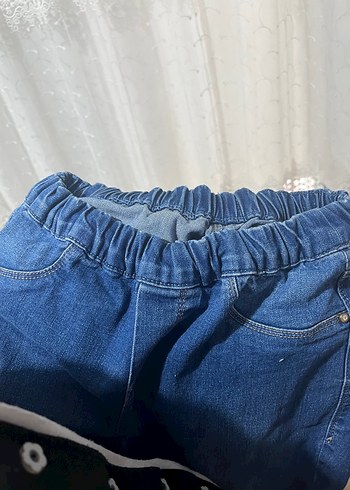 xs Beden Kadın Mavi İspanyol paça Pantolon