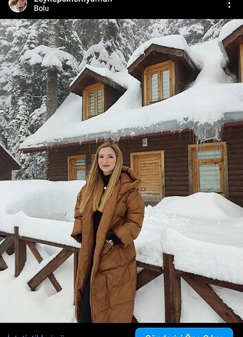 Uzun şişme oversize mont